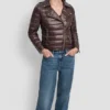 Moto-Style Puffer Jacket