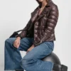 Moto-Style Puffer Jacket