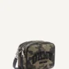 Nell Logo Embossed Camo Camera Bag