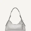 Nell Logo Embossed Shoulder Bag