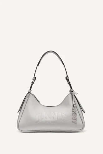 Nell Logo Embossed Shoulder Bag