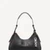 Nell Logo Embossed Shoulder Bag