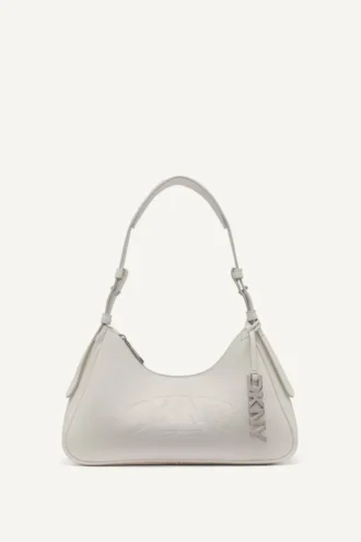 Nell Logo Embossed Shoulder Bag