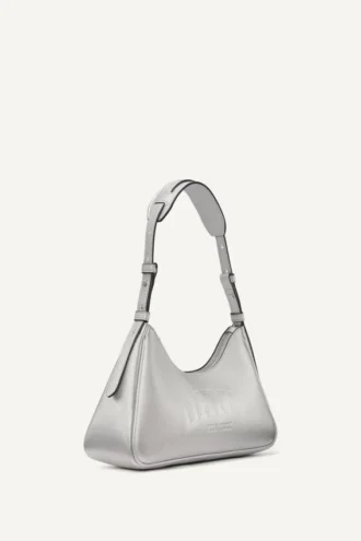 Nell Logo Embossed Shoulder Bag