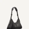Nell Logo Embossed Shoulder Bag