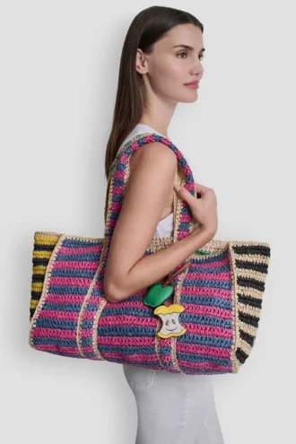 Nessa Raffia Tote