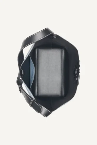 Nicole Denim Logo Bucket Bag