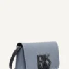 Nicole Denim Logo Crossbody Bag