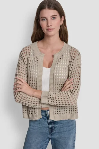 Open-Stitch Cardigan