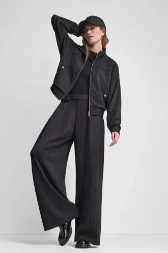 Pinstripe Pleated Pant