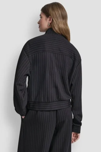 Pinstripe Track Jacket