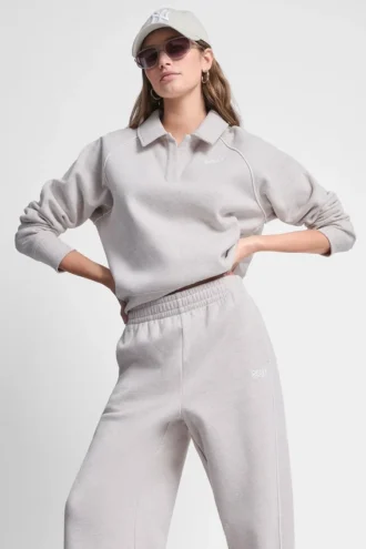 Piped Logo Polo Sweatshirt