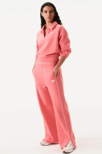 Piped Logo Polo Sweatshirt