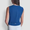 Piqué Button-Front Vest