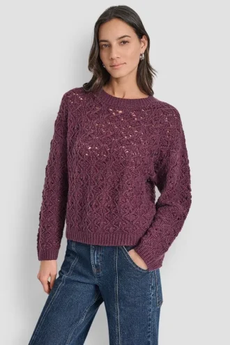 Pointelle Stitch Sweater