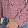 Pointelle Stitch Sweater