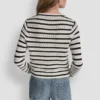 Pointelle Striped Cardigan