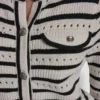 Pointelle Striped Cardigan