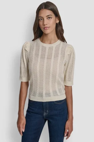 Pointelle Sweater