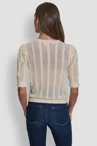 Pointelle Sweater