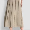 Pull-On Maxi Skirt with Stripe Detail