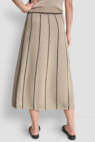 Pull-On Maxi Skirt with Stripe Detail
