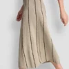 Pull-On Maxi Skirt with Stripe Detail