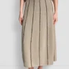 Pull-On Maxi Skirt with Stripe Detail