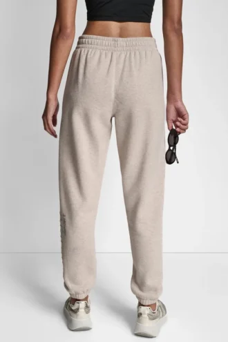 Raised Embroidery Outline Rhinestone Logo Jogger