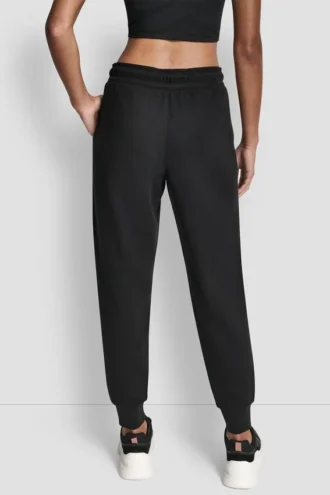 Rhinestone Logo Cuffed Jogger