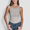 Rhinestone Ombre Embellished Tank