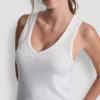 Rhinestones V-Neck Tank