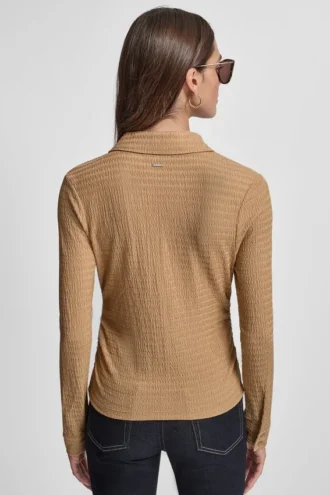 Ripple Lace Vneck Shirt