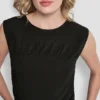 Ruched Bodice Sleevless Top