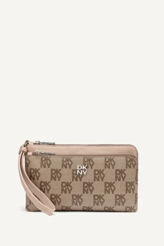 Sarah Dual Zip Pouch Wristlet