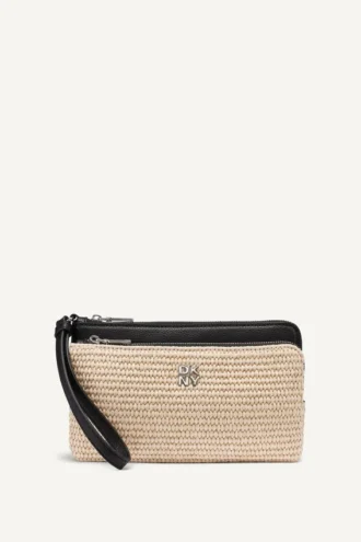 Sarah Dual Zip Pouch Wristlet