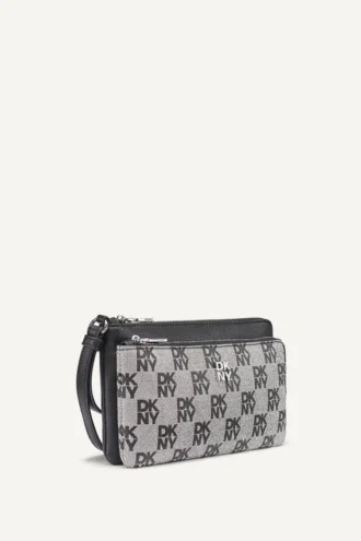Sarah Dual Zip Pouch Wristlet
