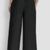 Seamed Wide Leg Pull-On Pant