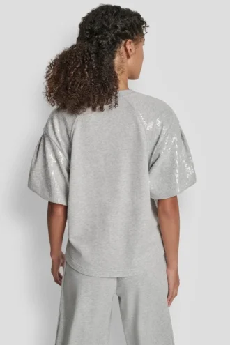 Sequin Puff Sleeve Sweater