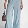 Sequin Stripe Wide Leg Pant
