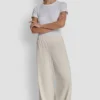 Sequin Stripe Wide Leg Pant