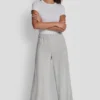 Sequin Stripe Wide Leg Pant