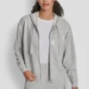 Sequin Zip Front Hoodie