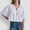Short-Sleeve Bubble Top