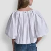 Short-Sleeve Bubble Top