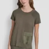 Short Sleeve Cargo Pocket Sweater