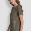 Short Sleeve Cargo Pocket Sweater