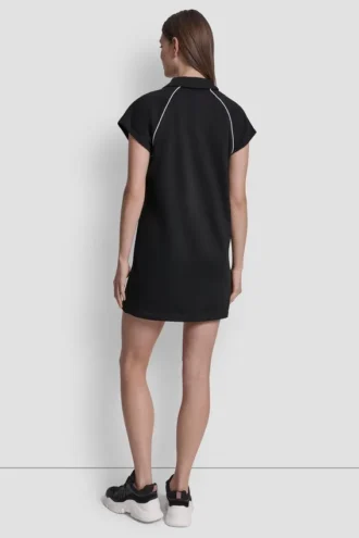 Short Sleeve Logo Mini Polo Dress