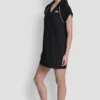 Short Sleeve Logo Mini Polo Dress