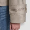 Single-Breasted Military Short Trench